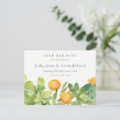 多肉性サボテンフローラ水色保存日 案内ポストカード (スタンド正面)