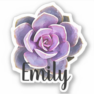 多肉性サボテン名ステッカー シール