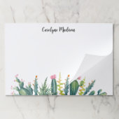 多肉性サボテン配列名前をカスタムする ペーパーパッド (折り畳み)