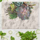 多肉性デコール キッチンタオル (折り畳み)