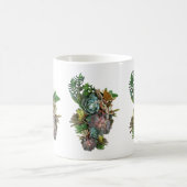 多肉性デコール コーヒーマグカップ (中央)