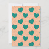 多肉性ハートフェスタベビーシャワー 招待状 (裏面)