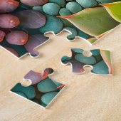 多肉性パターン簡単ブレインアートパズル写真Puz ジグソーパズル (側面)