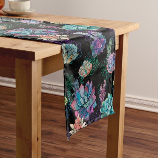 多肉性パーティー ショートテーブルランナー (インサイチュ)