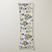 多肉性ピンク模様 ボディピロー (正面縦)