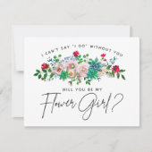 多肉性フローラフラワーガールカード 招待状 (正面)