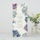 多肉性フローラ庭園の結婚式プログラム プログラム (スタンド正面)