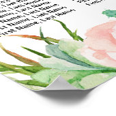 多肉性フローラ結婚の座席表 ポスター (角)