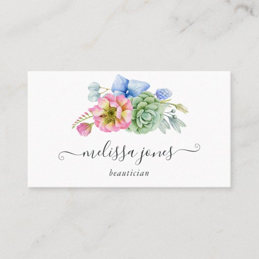 多肉性フローラ 名刺 (正面)