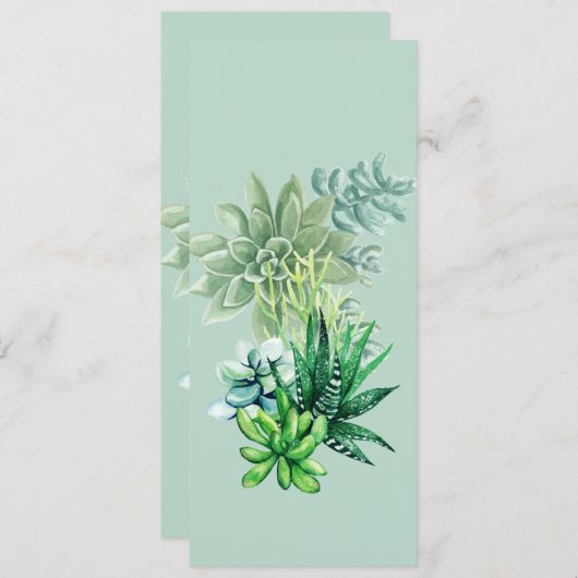 多肉性ブックマーク (正面/裏面)