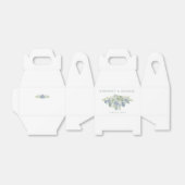 多肉性ブーケフローラ結婚式の引き出物箱 フェイバーボックス (折り畳みなし)