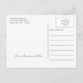 多肉性ブーケ植物性フローラ日付を保存 案内ポストカード (裏面)