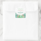 多肉性ブーケ植物性結婚フローラ感謝していの スクエアシール (バッグ)