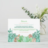 多肉性ブーケ植物性結婚フローラ詳細 エンクロージャーカード (スタンド正面)