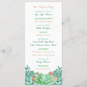 多肉性ブーケ植物性結婚フローラ プログラム (裏面)