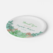 多肉性ブーケ植物性結婚フローラ ペーパープレート (アングル)