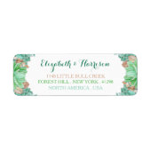 多肉性ブーケ植物性結婚フローラ ラベル (正面)