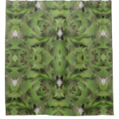 多肉性ヘンズアンドチックス抽象芸術 シャワーカーテン (正面)