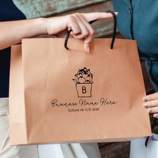 多肉性モダンモノグラムカスタムビジネス、大 ラバースタンプ