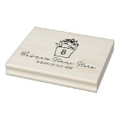 多肉性モダンモノグラムカスタムビジネス、大 ラバースタンプ (スタンプ)