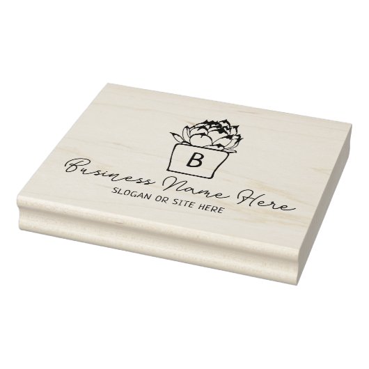 多肉性モダンモノグラムカスタムビジネス、大 ラバースタンプ (スタンプ)