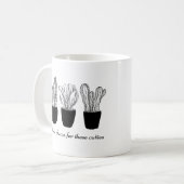 多肉性引用文 コーヒーマグカップ (正面左)