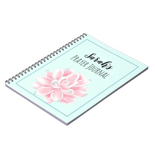 多肉性祈りの言葉ジャーナル ノートブック (左側)