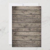 多肉性素朴ストリングライトブライダルシャワー 招待状 (裏面)