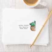 多肉性素朴ミニマル結婚サク ラベル (インサイチュ)