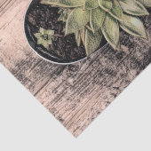 多肉性素朴ヴィンテージグリーンボタニカルデクページ 薄葉紙 (詳細)