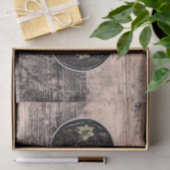 多肉性素朴ヴィンテージグリーンボタニカルデクページ 薄葉紙 (ギフト)