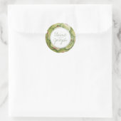 多肉性素朴結婚式用シール ラウンドシール (バッグ)