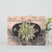 多肉性素朴緑ヴィンテージ植物分身 (スタンド正面)