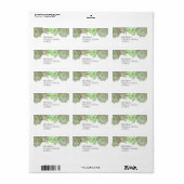 多肉性結婚住所 シール (フルシート)