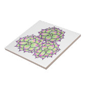 多肉性開花 タイル (側面)