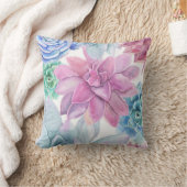 多肉料理シモダンックフィエスタガーデンフローラホワイト クッション (ブランケット)