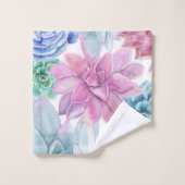 多肉料理シモダンックフィエスタガーデンフローラホワイト バスタオルセット (ウォッシュタオル)