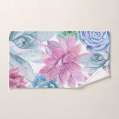 多肉料理シモダンックフィエスタガーデンフローラホワイト バスタオルセット (ハンドタオル)