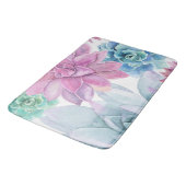 多肉料理シモダンックフィエスタガーデンフローラホワイト バスマット (アングル)