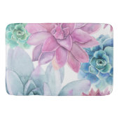 多肉料理シモダンックフィエスタガーデンフローラホワイト バスマット (正面)