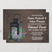 多肉料理+ランタンリハーサルディナー招待状 招待状 (正面/裏面)