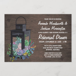 多肉料理+ランタンリハーサルディナー招待状 招待状