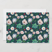 多肉料理&金ゴールドシックウェディングRSVP 招待状 (裏面)