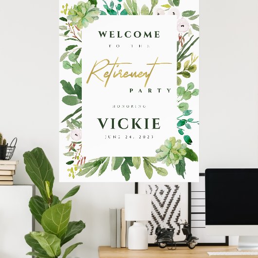 多肉株の水の色の引退へようこそ ポスター