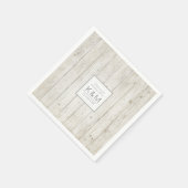 多肉株素朴と木材結婚のID515 スタンダードカクテルナプキン (角)