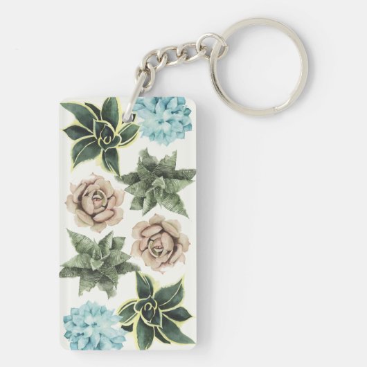 多肉株 キーホルダー (裏面)