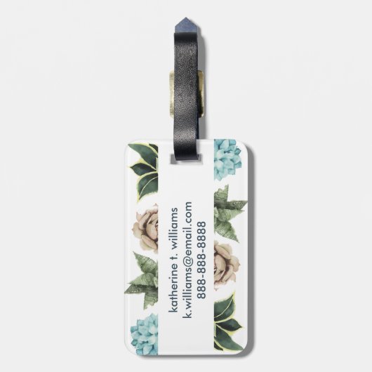 多肉株 ラゲッジタグ (裏面縦)