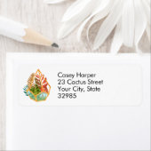 多肉栽培とキノコのテラリウム ラベル (インサイチュ)