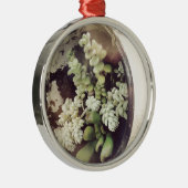 多肉植物がいっぱい入ったカップ メタルオーナメント (右)