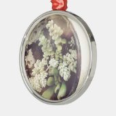 多肉植物がいっぱい入ったカップ メタルオーナメント (左)